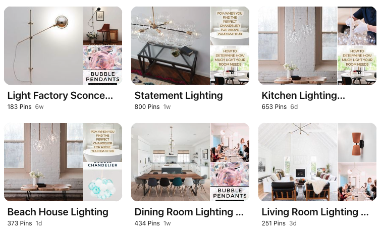 Board Names on Pinterest